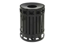 trash cans, trash receptacles