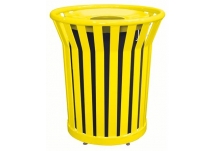 trash cans, trash receptacles
