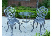 Hummingbird 3pc Bistro Set Verdi Grey