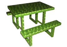 Picnic Table Kids Modern Lime Translucent