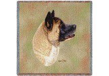 Akita Square Throw Blanket