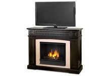Rutherford Indoor Gel Fireplace | Dark Walnut Finish