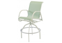 Ocean Breeze Sling Swivel Bar Chair