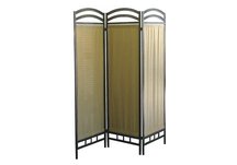 3-Panel Room Divider - Pewter