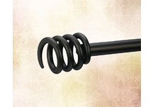 Finial corkscrew black