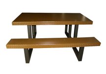 Picnic Table Rectangle 72 Diam. 3/16 Brown Tatter