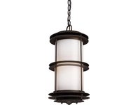 1 Light Outdoor Pendant In Clay Bronze