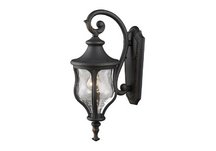 Grand Aisle 1-Light Mini Outdoor Wall Mount In Weathered Charcoal