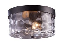 Grand Aisle 2-Light Outdoor Flush Mount In Hazelnut Bronze