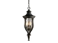 Grand Aisle 3-Light Outdoor Pendant In Weathered Charcoal