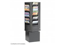 44-Pocket Steel Rotary Magazine Rack