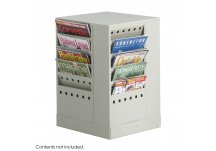20-Pocket Steel Rotary Magazine Rack