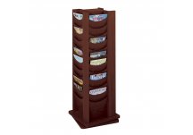 48-Pocket Solid Wood Rotating Display