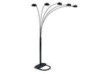 5 Arms Arch Floor Lamp - Black