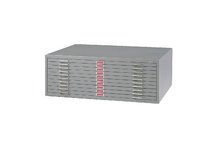 10-Drawer Steel Flat File for 30 x 42 Documents