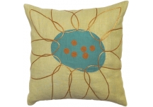 Fun Flower Designer Throw Pillow