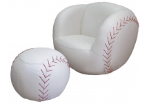 Baseball Chair & Ottoman set
