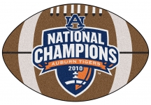 Auburn Tigers 2010 BCS Champions Football Rug