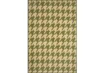 Houndstooth Pesto Outdoor Rug