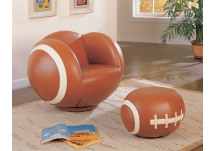 Football Chair and Ottoman