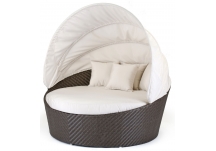 Round Moon Wicker Daybed