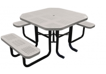 picnic tables, octagonal picnic tables