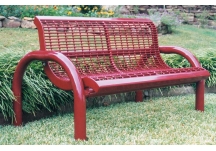Modern Wire Style Park Bench