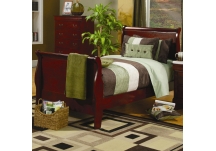 Twin Cherry St. Laurent Sleigh Bed