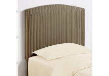 Green Striped Upholstered Twin Headboard