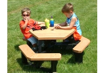 Hexagon Kids Picnic Table