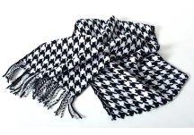 Woven Houndstooth Scarf