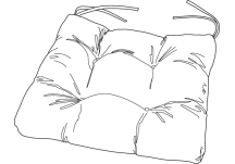 Tufted Chair Cushion
