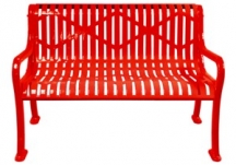 Diamond Outdoor Bench With Arms