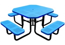 Octagonal perforated table