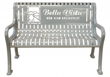 4 Ft Diamond Pattern Custom Bench