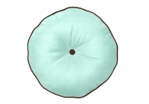 Round Boxed Pillow with Button