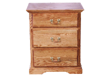 Traditional Oak Nightstand 25w x 30h x 18d