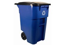 trash can, waste receptacle, recycle bin