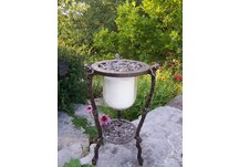 Frog Candle Holder With Candle