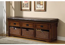 Large Storage Bench with Baskets Large Storage Bench with Baskets