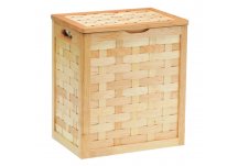 Honey Maple Collection Hamper With Removable Laundry Bag