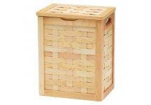 Honey Maple Collection Compact Hamper With Removable Laundry Bag