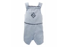 The Hamptons Shortall - Blue Pinstripe, 0-6 Month The Hamptons Shortall - Blue Pinstripe, 0-6 Month
