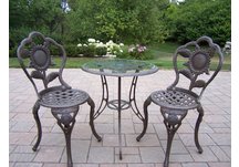 Sunflower Bistro Set Antique Bronze