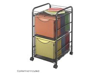 Onyx Mesh File Cart with 2 File Drawers Onyx Mesh File Cart with 2 File Drawers