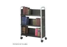 Scoot Single Sided 3 Shelf Book Cart