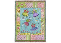 Patchwork Fairies Throw