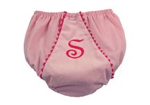Bon Bon Collection Corduroy Diaper Cover - Light Pink with Hot Pink Trim, 0-12 Month