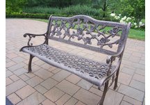 English Rose Bench Antique Bronze