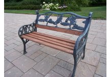 Cast Iron Frog Kiddy Bench